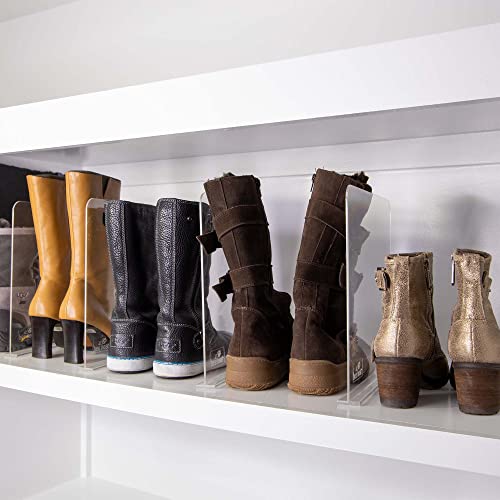 Bee Neat Clear Acrylic Shelf Dividers for Closets Closet Shelf