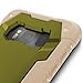Zizo Proton 2.0 Series Compatible with Samsung Galaxy S8 Plus Case Military Grade Drop Tested with Tempered Glass Screen Protector TAN CAMO Green