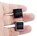 Jstyle Carbon Fiber Cufflinks for Men Shirt Unique Business Wedding 2 Pairs
