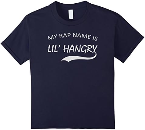 Kids My rap name is lil' hangry shirt 8 Navy