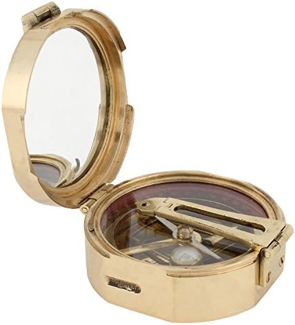 SilentWalk SOLID BRASS BRUNTON COMPASS BRASS COMPAAS BOX GIFT