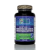 Green Pasture Blue Ice Royal Butter Oil / Fermented Cod Liver Oil Blend - 120 Capsules