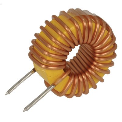 Jameco Valuepro 2112-V-VP Toroid Vertical Inductor, 100.0 uH, 2.4 IDC, 0.13 Ohm, 21.84 mm Dia (Pack of 4)