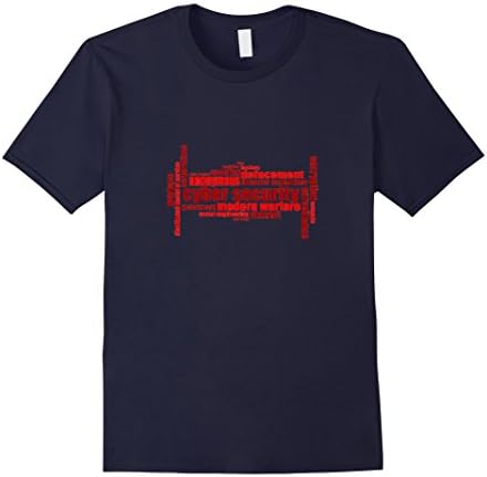 Men's Digital Data Concept Technology Tshirt Attack 2XL Navy