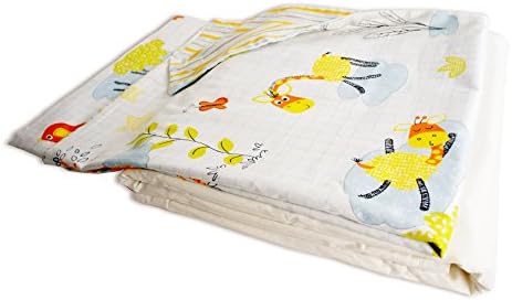 Cotton Flower Toddler Quilt (Quilt + Duvet Cover) (Giraffe)