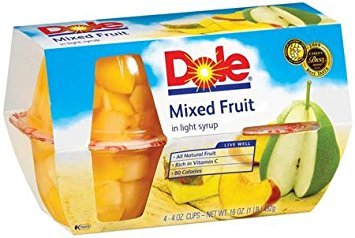 DOLE MIXED FRUIT BOWL IN LIGHT SYRUP 4...