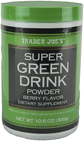 Trader Joe's Super Green Drink Powder Berry Flavor Dietary Suplement 10.6oz