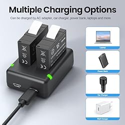 Topwowe 2 Packs Batteries 1800mAh for Insta 360 Ace