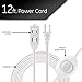 GE Extension Cord with Footswitch 3 Outlet Extension Cord with Multiple Outlets with On Off Switch Perfect for Work from Home Essentials 12ft Power Cord 16 Gauge UL Listed White 39607
