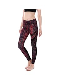 Leggings para dama, diseño de serpiente, elásticos, longitud del tobillo, pantalones de yoga