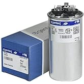 Genteq c3455r GE Round Capacitor 45 5 uf MFD, 97F9895, Z97F995, 97F9895BZ3, 27L880, 370V