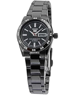 Seiko 5 Ladies Sport Ebony & Black Day & Date Automatic SYMG41J1