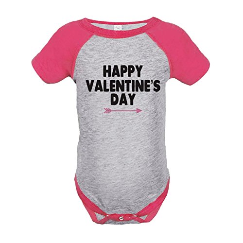 Custom Party Shop Girl's Happy Valentine's 6 Months Pink Onepiece
