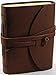 Luxury Leather Bound 5x7 Journal 100% Cotton Handcrafted Paper A5 Brown in Gift Box