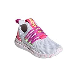 adidas Lite Racer Adapt 7.0 Sneaker, White/Lucid