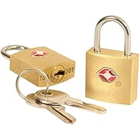DOCOSS Metal TSA Approved Lock with Key for US International Locks for Luggage(Multicolour, Small) - Pack of 2