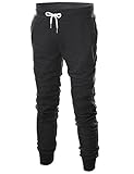 Ohoo Mens Slim Fit Lightweight Training Active Sweatpant