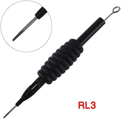 lzn Disposable Tattoo Needle And Tube 3/4 Grip With Tip 1/3/5/7/9/11/13/14/15RL 10 Pcs/Set