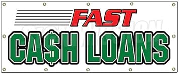 Amazon Com 48 X120 Fast Cash Loans Banner Sign Pawn Shop Signs