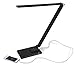 Newhouse Lighting 9W Executive LED Desk Lamp w/ Touch Dimming Control & USB Charging Port, Black