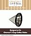 Think Crucial Washable & Reusable Stainless Steel Cone Coffee Filter Fits Chemex«-Brand 3 Cup Coffee Makers