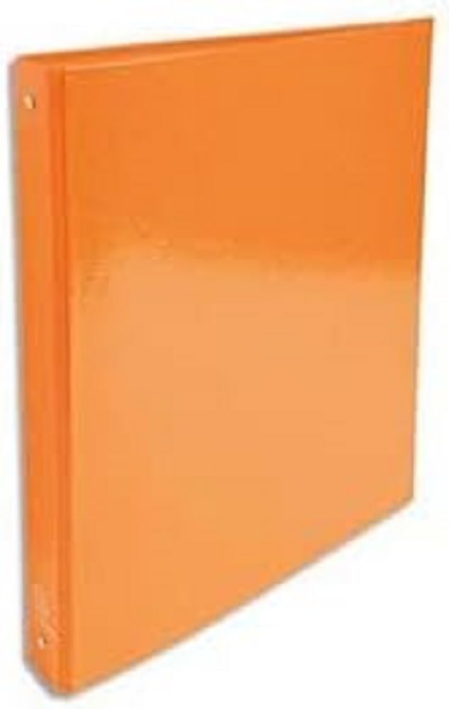 Exacompta - ref. 519294E - 1 Iderama film-coated rigid binder - 4 round rings, diameter 30 mm - Spine 40 mm - External dimensions: 32 x 26 cm - A4 file format - Colour: orange
