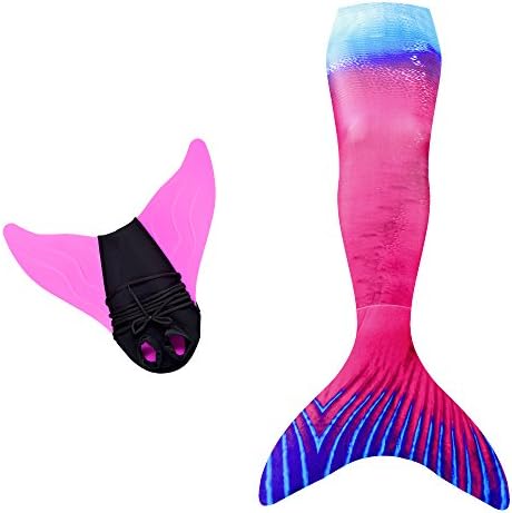 Mayskey Mermaid Tail for Swimming with Monofin - Mermaid Tail Swimsuit for Girls and Women 2PCS Sets