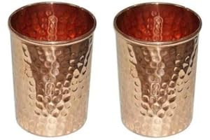 Journal -G House Of Copper Real Copper Cups - Pure Copper Drinking Mugs, Copper Glasses & Coffee Mugs - Perfect Gifts New Set