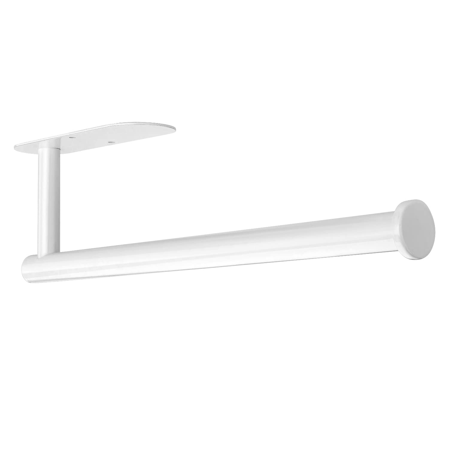 Photo 1 of DEKAVA Under Cabinet Wall Mount Paper Towel Holder, Self-Adhesive Bar, Stainless Steel 13 inch (White, 1)