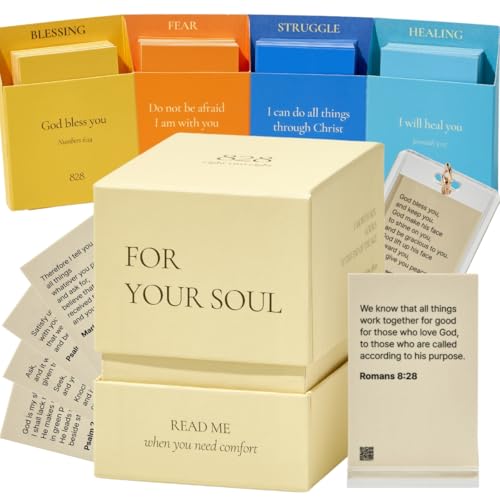 Bible Verse Jar, Redefined - 828 Verse Box (108 Cards + Devotionals), Christian Gifts for Women and Men, Read Me When Cards for Daily Encouragement, Christmas Baptism Gifts for Woman, Birthday Gift for Mom, Daughter, Best Friend Gift for Her