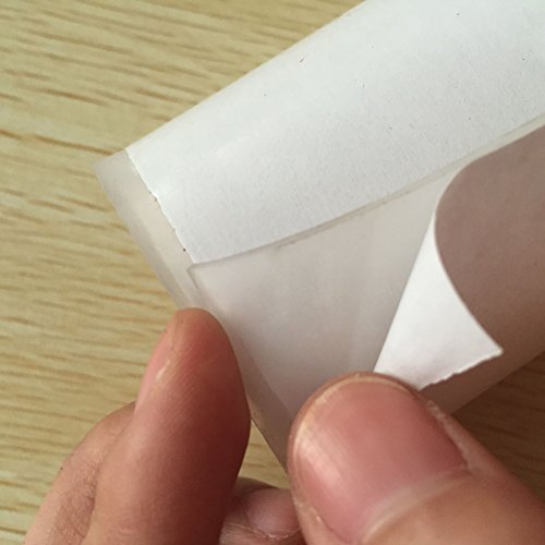 Soft Silicone Rubber Sheet White，50 A Durometer, High Temp,Adhesive