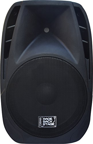 DS18 MB-PW15BT Made Backstage Series 15-Inch 2-Way 2000-Watt Max Powered Loud Speaker with Bluetooth, MP3, USB, SD and FM Radio