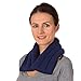 SunnyBay Microwave Heating Pad, 2.4 lbs and 26 Inches Long, Microwavable Heated Neck and Shoulder Wrap for Moist Hot or Cold Therapy, Moldable, Fleece, 26x6 Inches, Made in USA, Midnight Blue