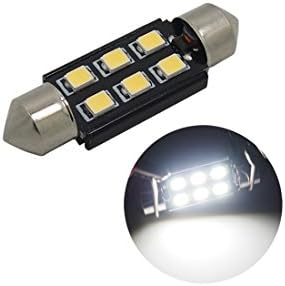 Lukien Super Bright 2835 Chipsets Aluminum CanBus Error Free 1.53'' 39mm DE3175 DE3021 DE3022 6428 7065 LED Festoon Car Interior Door Map Dome Lights Xenon White 12V(Pack of 4)