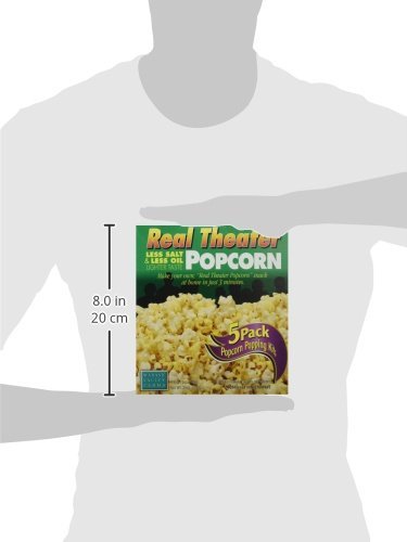 Wabash Valley Farms Real Theater Less Salt & Oil, Complete Popcorn Popping Kit - Perfect Popcorn in 3 Minutes for Family Movie Night and More, Makes a Great Gift - 5-Count Kit (Pack of 1) - Thumbnail 4