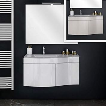 Bagno Italia Badezimmermobel 2 Farben Weiss Oder Taupe 80 Cm