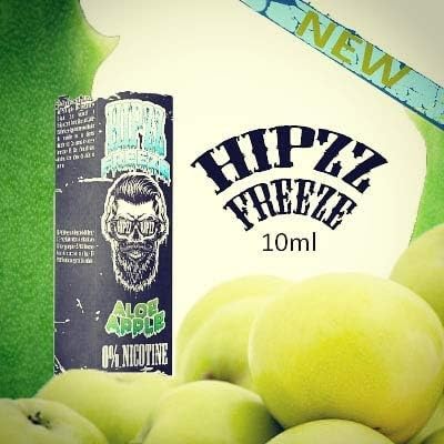 Hipzz Freeze Premium E Liquid 20ml 0mg 70/30 VGPG Vape Juice Exotic Flavours - Shake and Vape Premix - Aloe Apple