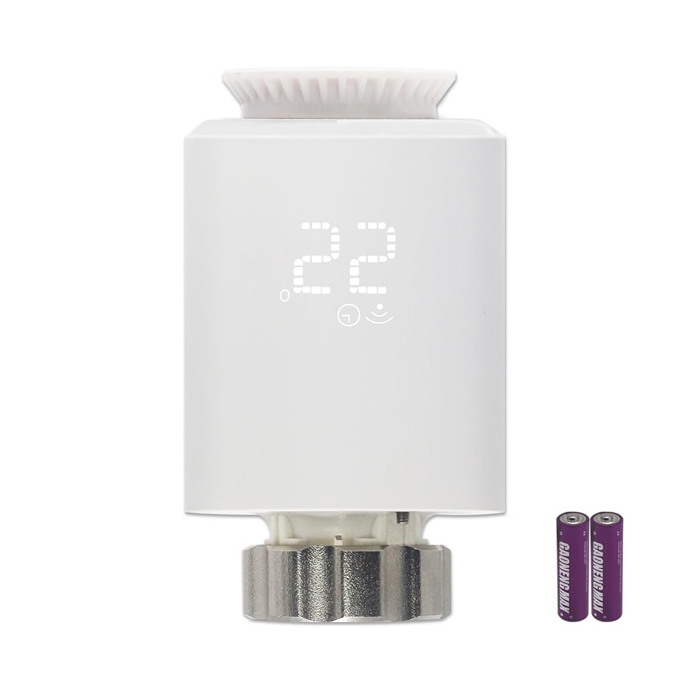 Digital Smart Home Radiator Thermostat Programmable Valve Thermostatic Head Heating Temperature Controller Additional Part for TRV kit White