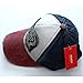 Vankerful Vintage Washed Denim Cotton Sports Baseball Cap for Women and Men Burgundy Navy