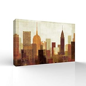 Impressionist City Painting for Bedroom Living Room