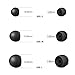 12 Pieces for Samsung Earbud Covers Teemade Silicone Tips Replacement Ear Gels Buds for Samsung S8 AKG Earbuds (Black)