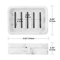 Luxspire Soap Dish Tray, Double Layer