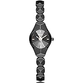 Weicam Women Luxury Round Dial Crystal Analog Quartz Wristwatches Bangle Bracelet