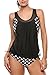 Avidlove Women's Two Piece Tankini Swimsuits Polka Dot Sporty Swimwear