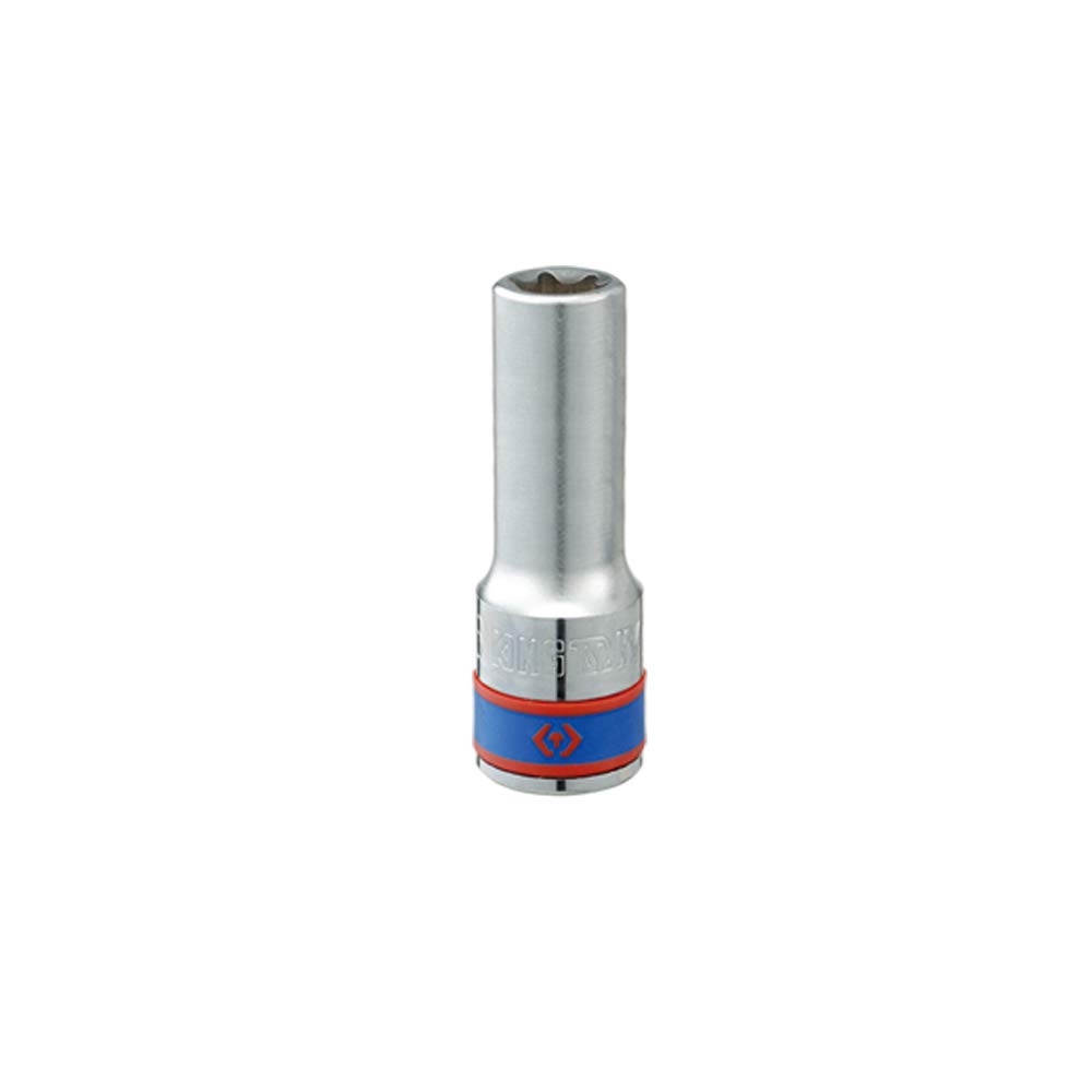KING TONY 427522M Socket Long 1/2" Torx L:77mm E22 for DIYers & Professionals, Designed for Repair and Installation tasks, 77mm