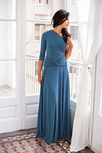 Long Sleeve Indigo Blue Multi Way Wrap Prom Dress Size | Desertcart Aruba
