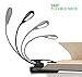MINGER LED Book Light, Clip Reading Light USB Rechargeable Lamp 7 LED Beads 9 Level Brightness Warm/Cool White Eye-Care, 60 Hours Portable Reading Lamp for Kindles, Books for Adults Kids in Bed