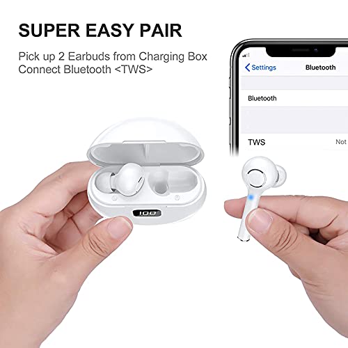 Wireless Earbuds,Bluetooth headphones, Quality Deep Bass Noise