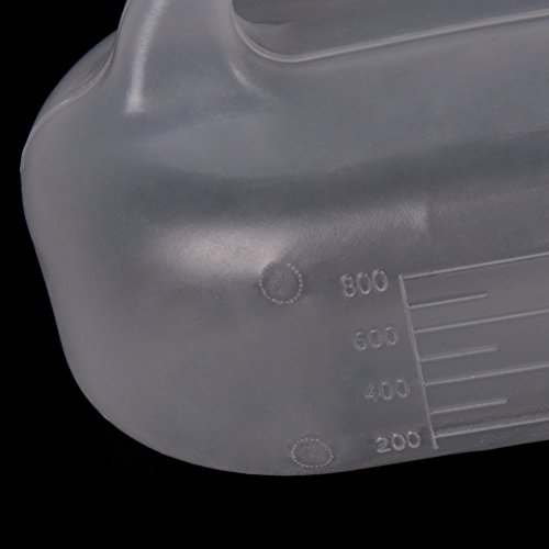 JiaUfmi 1x Portable Urinal Sealed Pee Bottle Device Collector Non Spill, in Hospital Travel Car Emergency Situations for Female Women Girls Kids