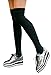 AnVei-Nao Thigh High Socks for Women Girls Over Knee Socks Warm Winter Leg Warmers Black